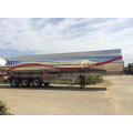 Shiny Aluminium Alloy Jet oil Tanker Semi Trailer